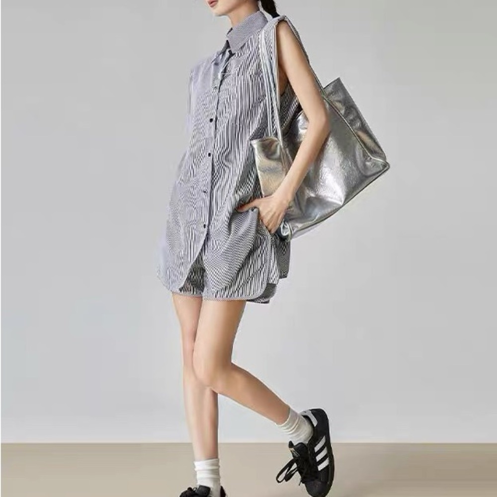 Pierre Balmain striped sleeveless shirt/dress